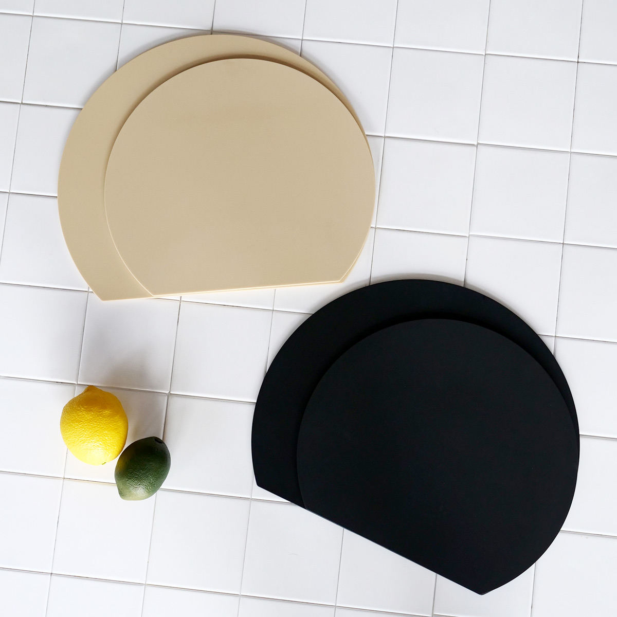 食洗機対応 丸いまな板 耐熱エラストマー 穴無し アイメディア