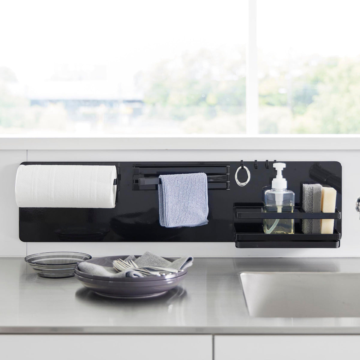 山崎実業 tower フィルムフックスチールパネル タワー ワイド